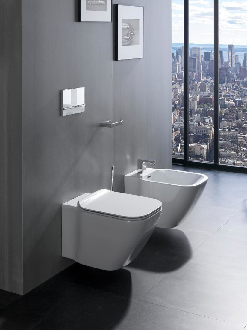 Slika od SMART LINE TIPKA ZA VODOKOTLIC DUPLA CRYSTAL WHITE