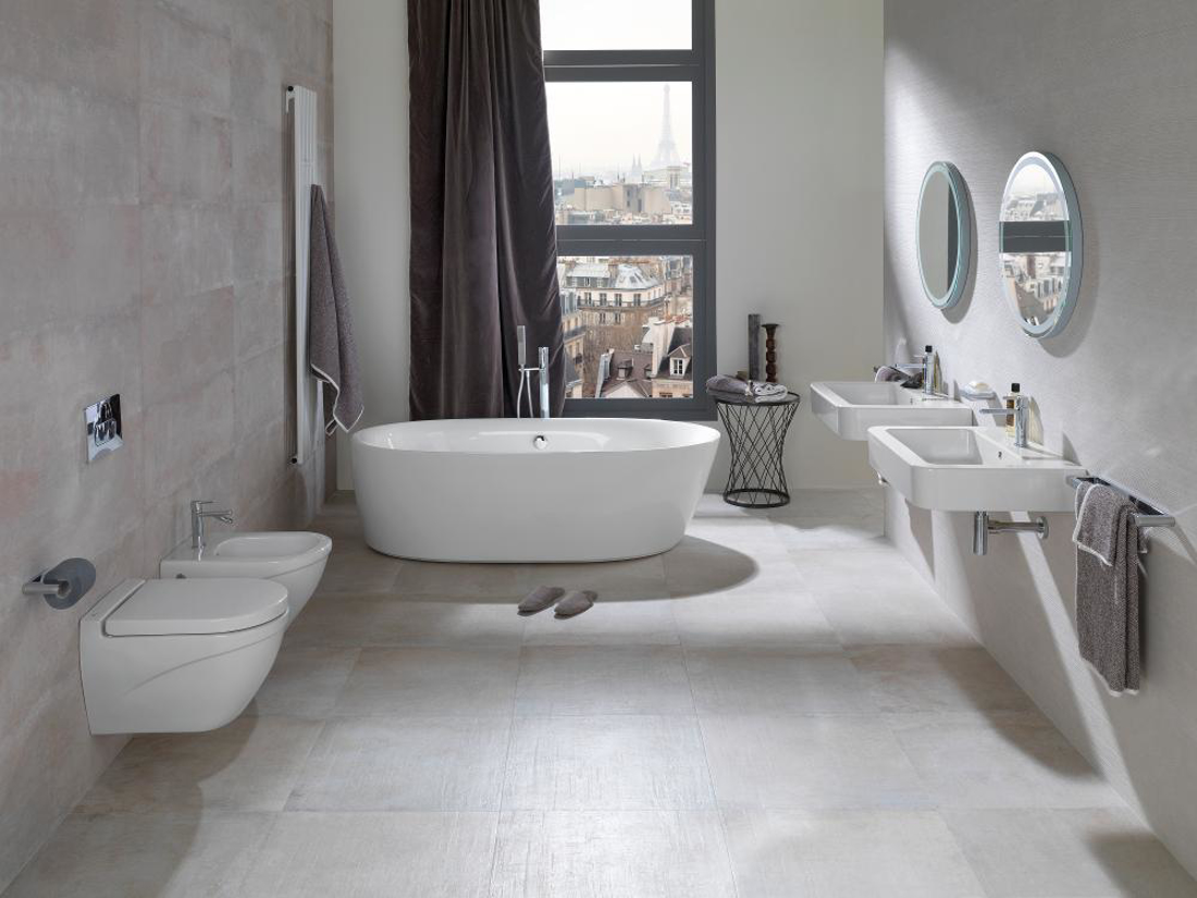 Slika od SMART LINE TIPKA ZA VODOKOTLIC DUPLA CRYSTAL WHITE