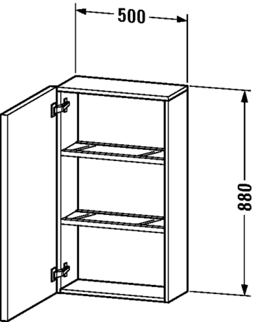 Slika od Delos Semi-tall cabinet
