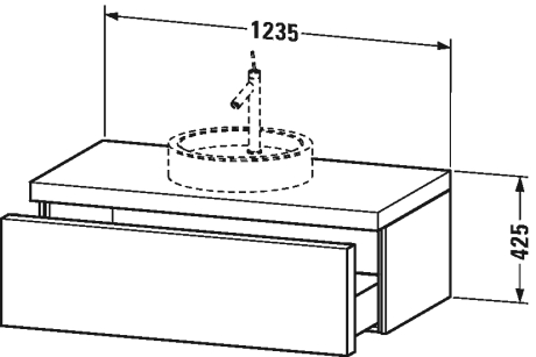Slika od Starck furniture Vanity unit wall-mounted