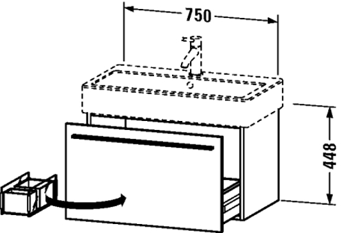 Slika od X-Large Vanity unit wall-mounted