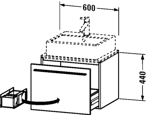Slika od X-Large Vanity unit for console