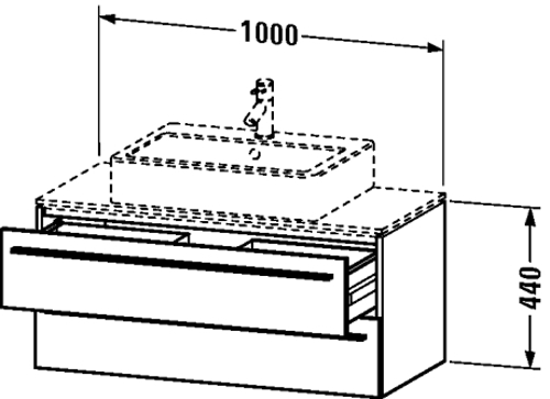 Slika od X-Large Vanity unit for console