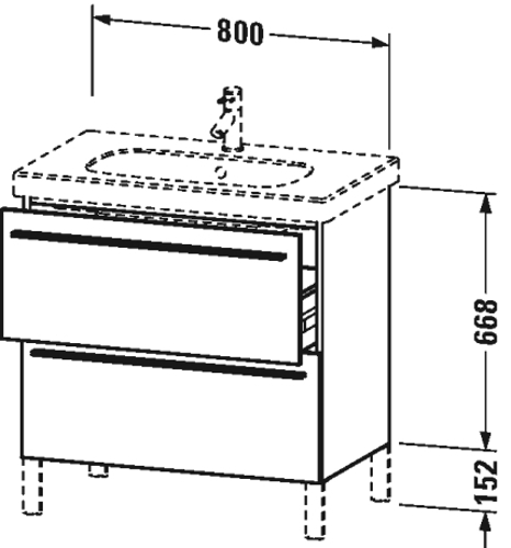 Slika od X-Large Vanity unit wall-mounted
