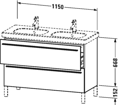 Slika od X-Large Vanity unit wall-mounted