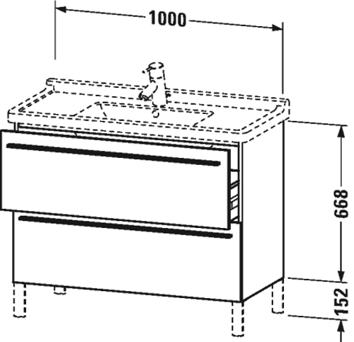Slika od X-Large Vanity unit wall-mounted