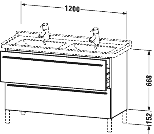Slika od X-Large Vanity unit wall-mounted