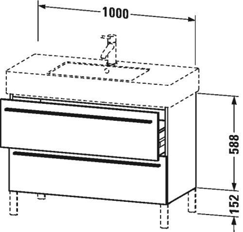 Slika od X-Large Vanity unit wall-mounted