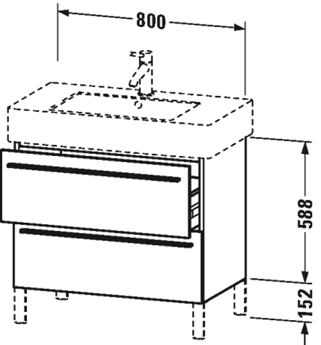 Slika od X-Large Vanity unit wall-mounted