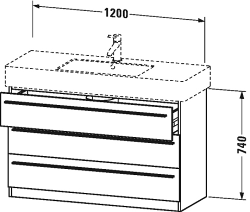 Slika od X-Large Vanity unit floor-standing