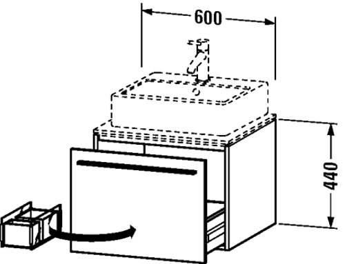 Slika od X-Large Vanity unit for console