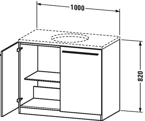 Slika od X-Large Vanity unit floor-standing