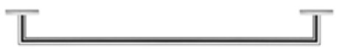 Slika od Karree Bath towel rail