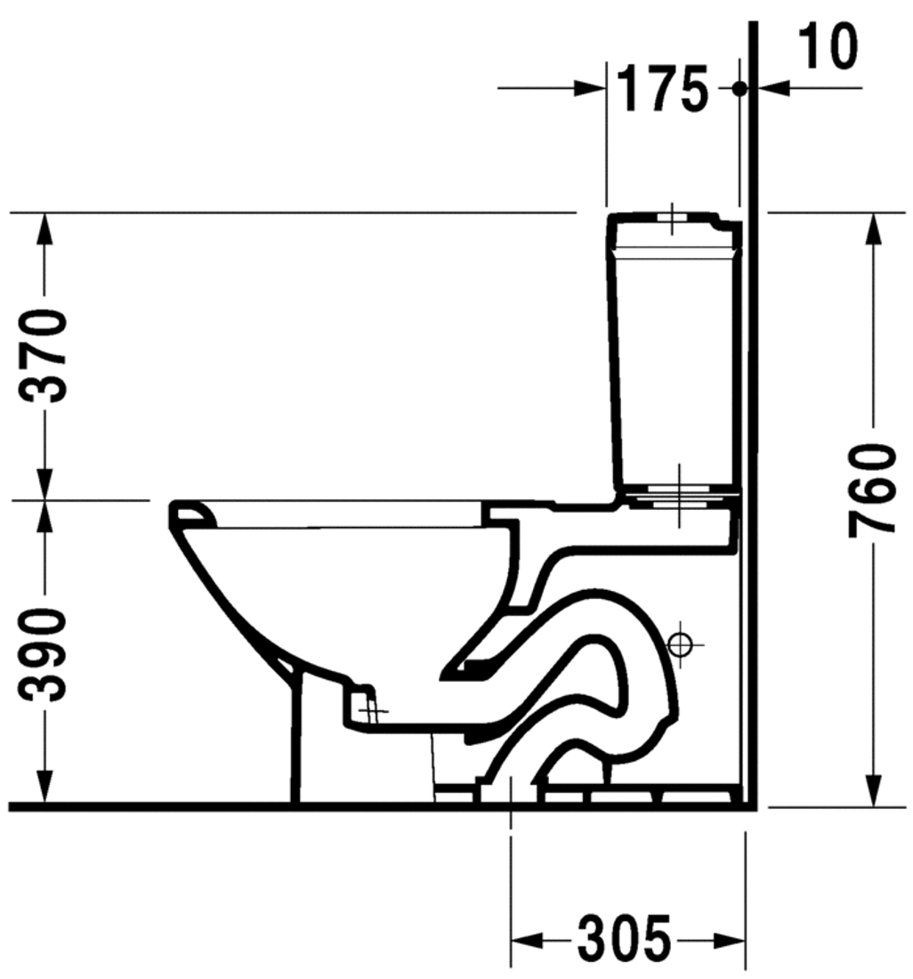 Slika od Caro Two-piece toilet