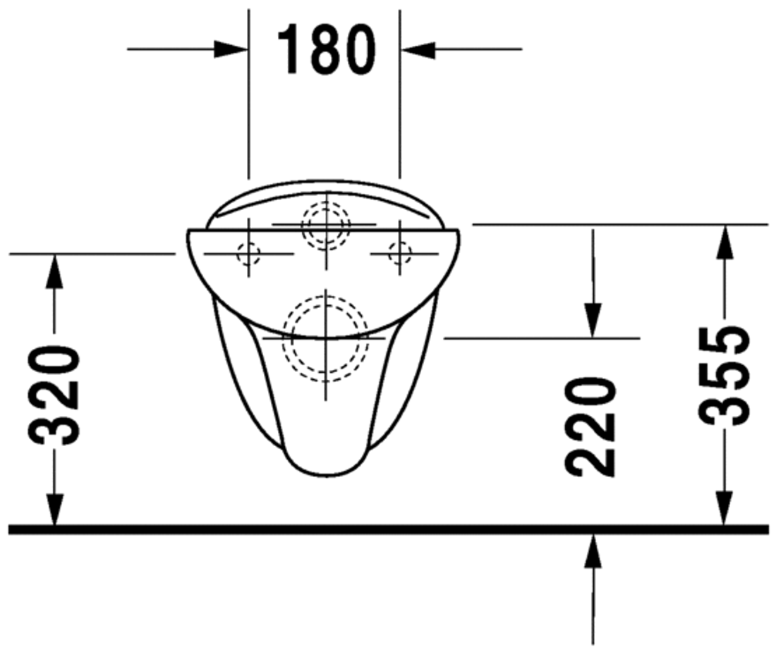 Slika od Duraplus Toilet wall mounted Bambi
