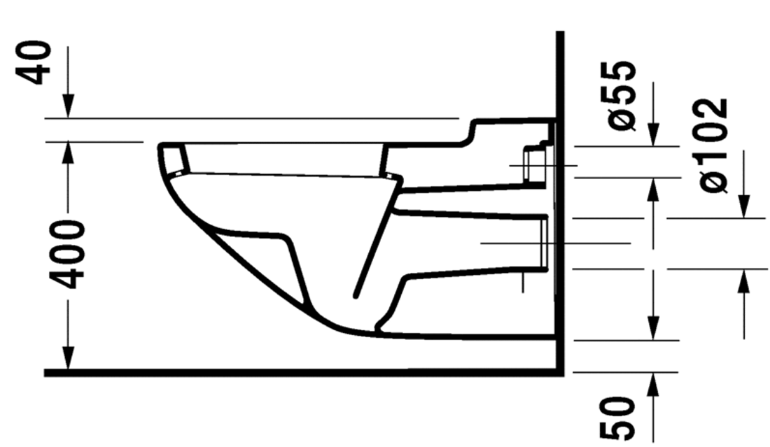 Slika od Architec Toilet wall mounted