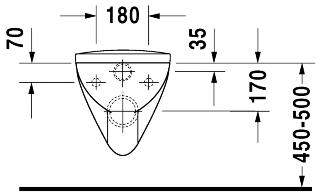 Slika od Architec Toilet wall mounted