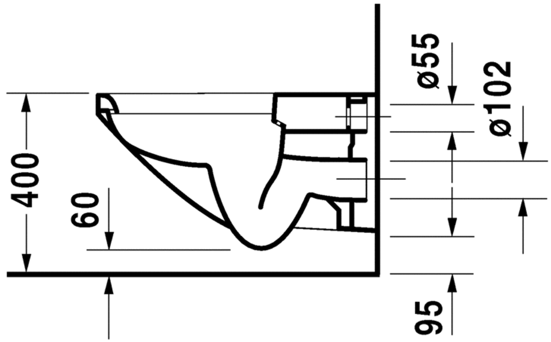 Slika od Caro Toilet wall mounted