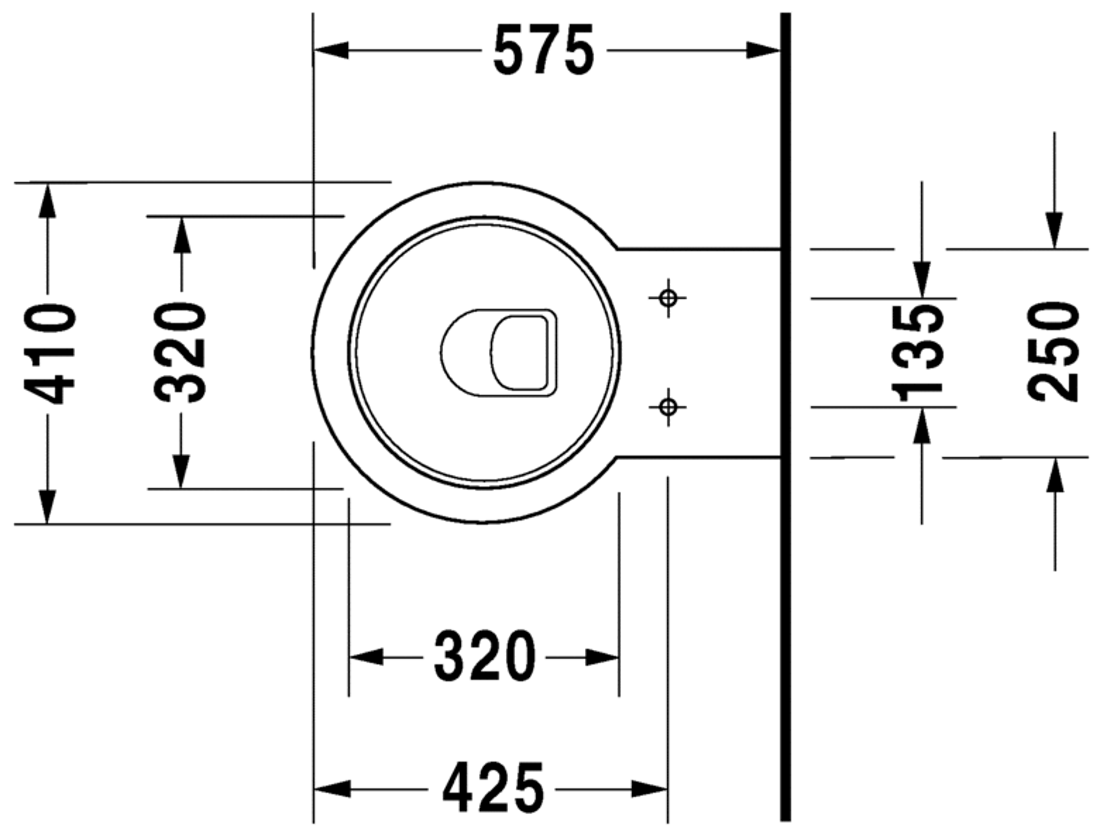 Slika od Starck 1 Toilet wall mounted