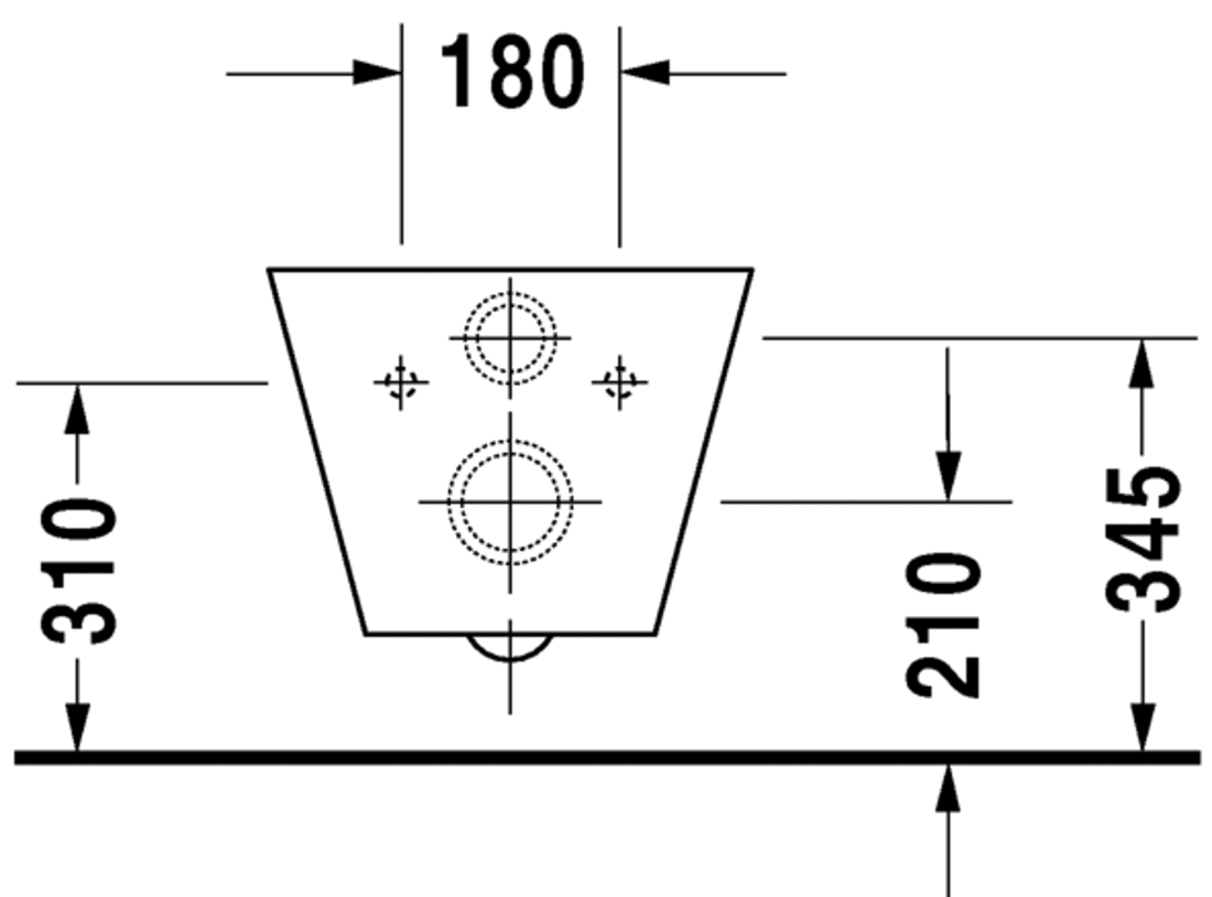 Slika od Starck 1 Toilet wall mounted