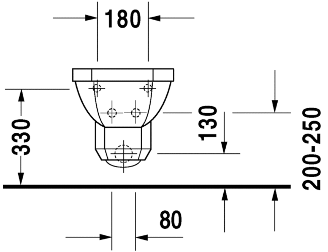 Slika od 1930 Series Bidet wall mounted