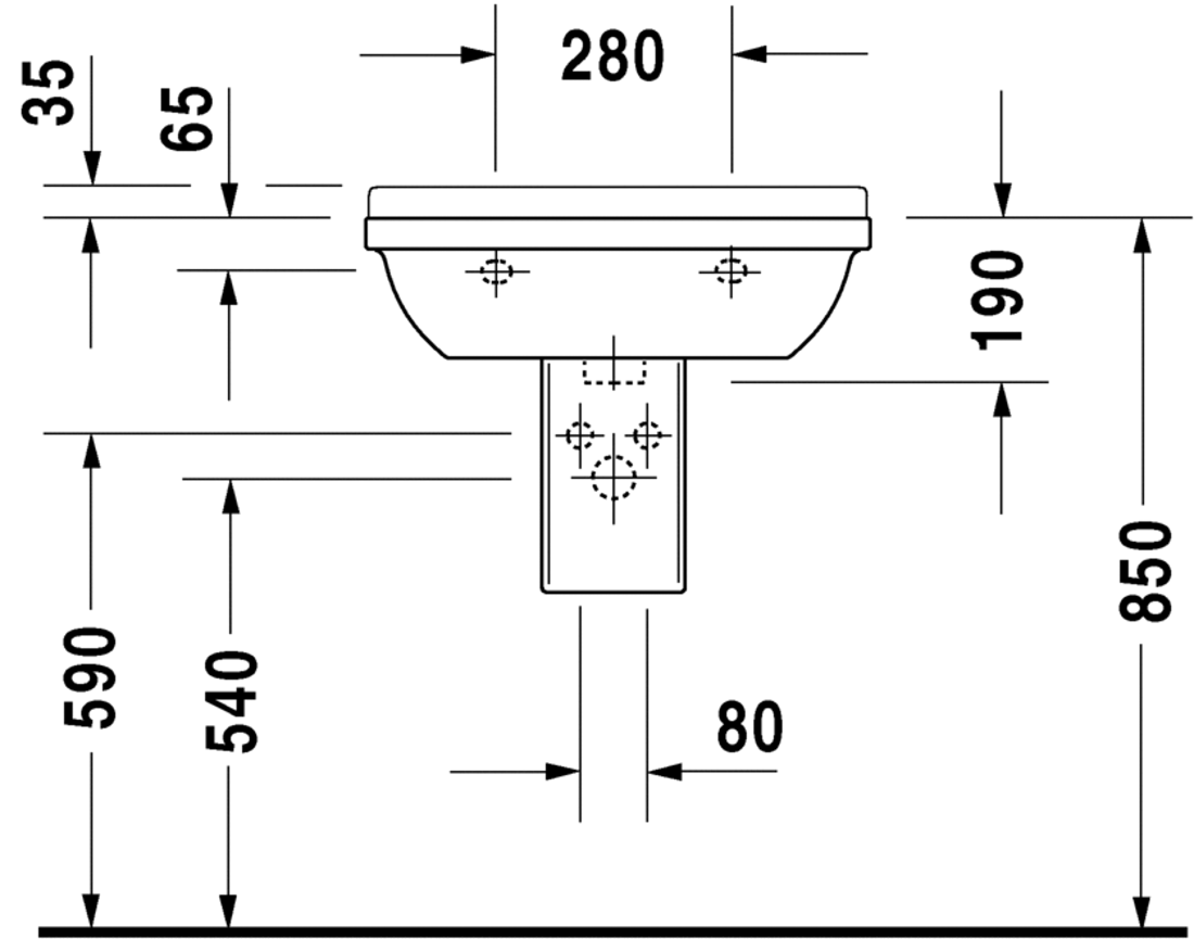 Slika od Starck 3 Washbasin 60