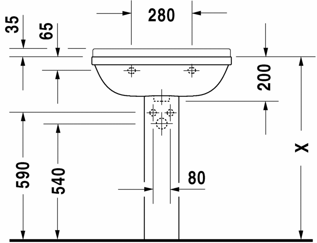 Slika od Starck 3 Washbasin 65