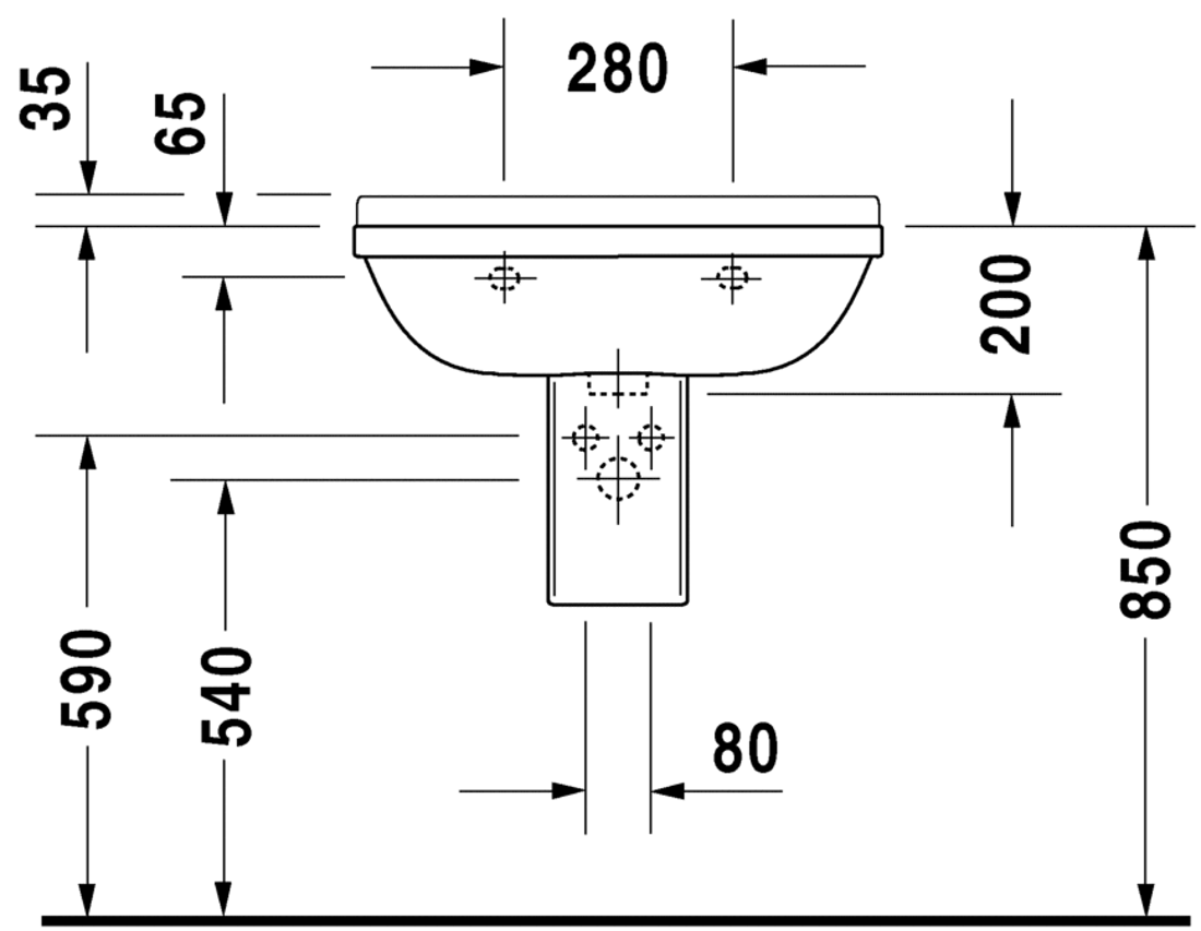 Slika od Starck 3 Washbasin 65