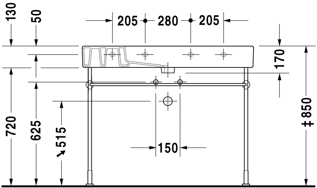 Slika od Vero Washbasin, furniture washbasin 105