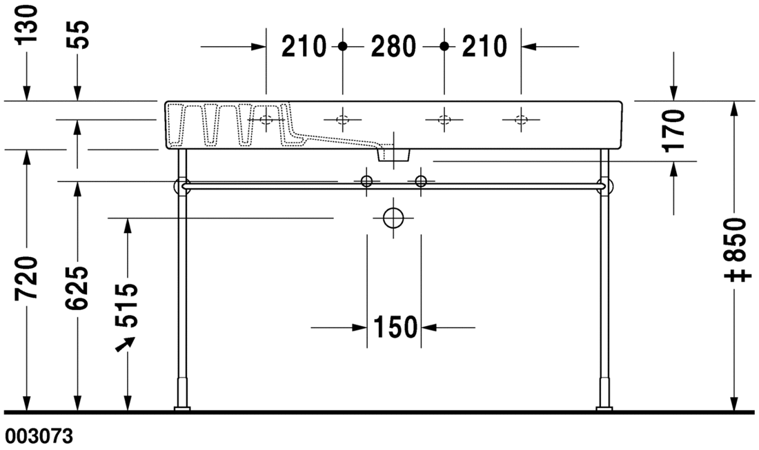 Slika od Vero Washbasin, furniture washbasin 125