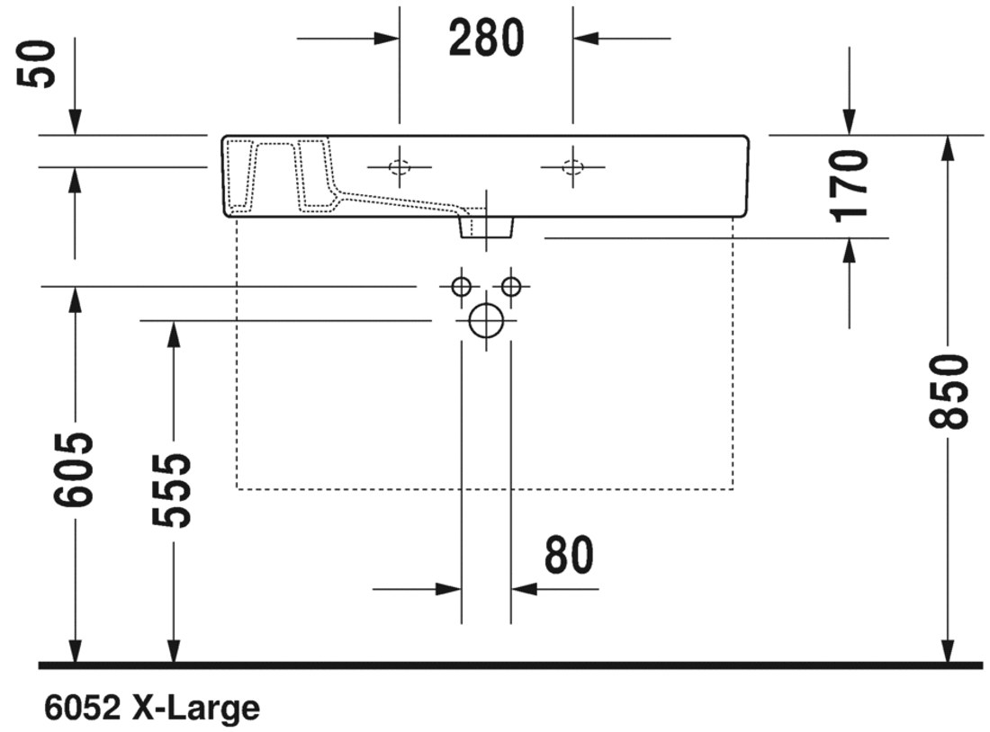 Slika od Vero Washbasin, furniture washbasin 85