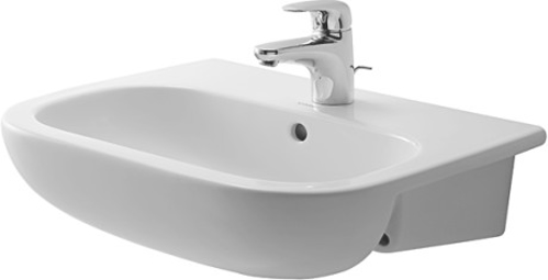 Slika od D-Code Semi-recessed washbasin 55