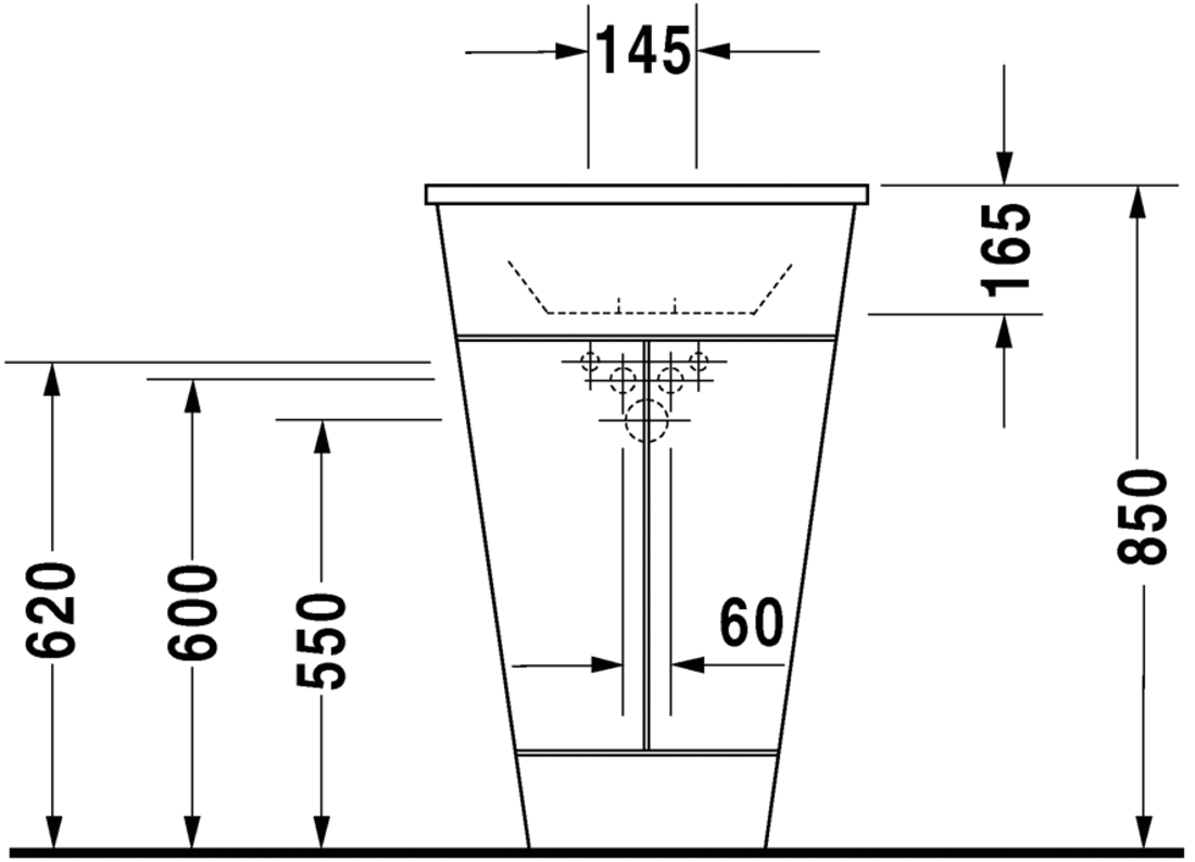 Slika od Starck 1 Furniture washbasin 58