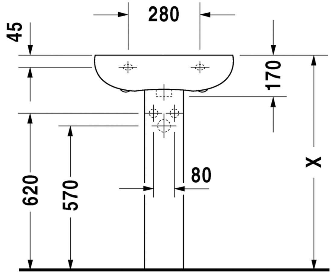 Slika od Bathroom_Foster Washbasin 55