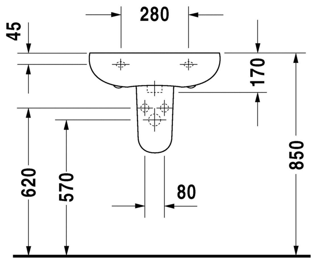 Slika od Bathroom_Foster Washbasin 55