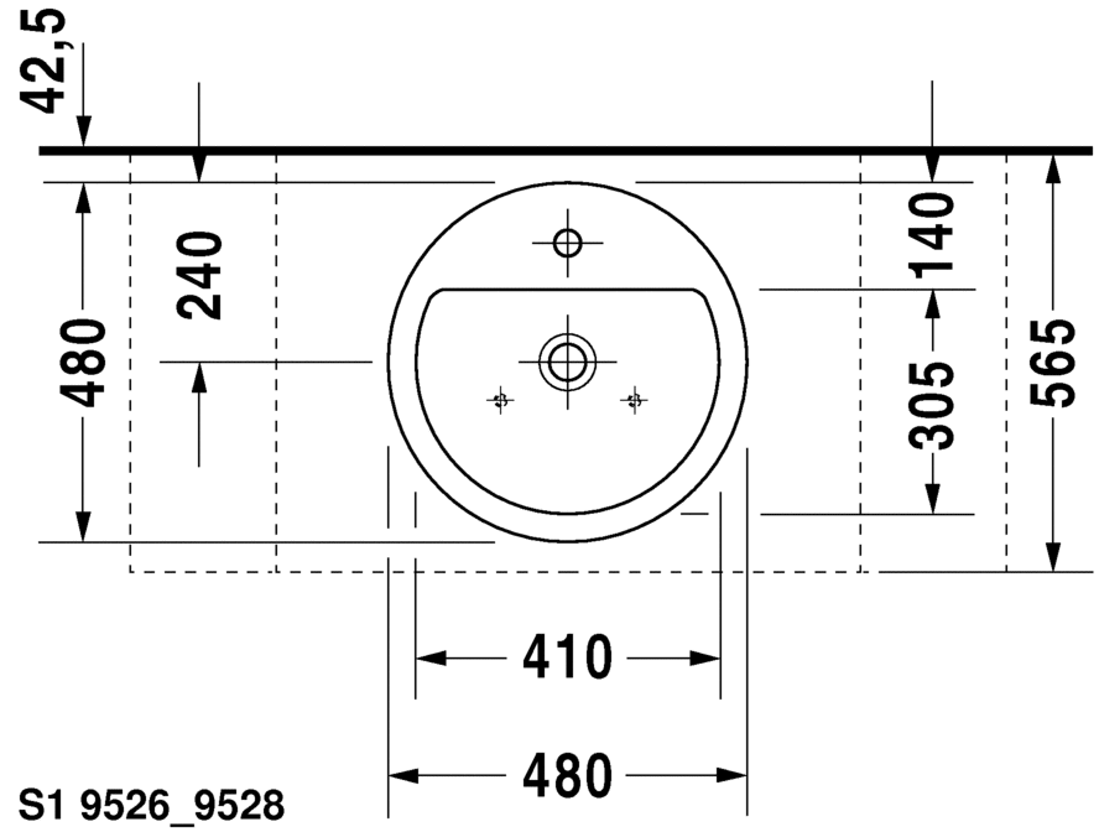 Slika od Starck 1 Above counter basin 48