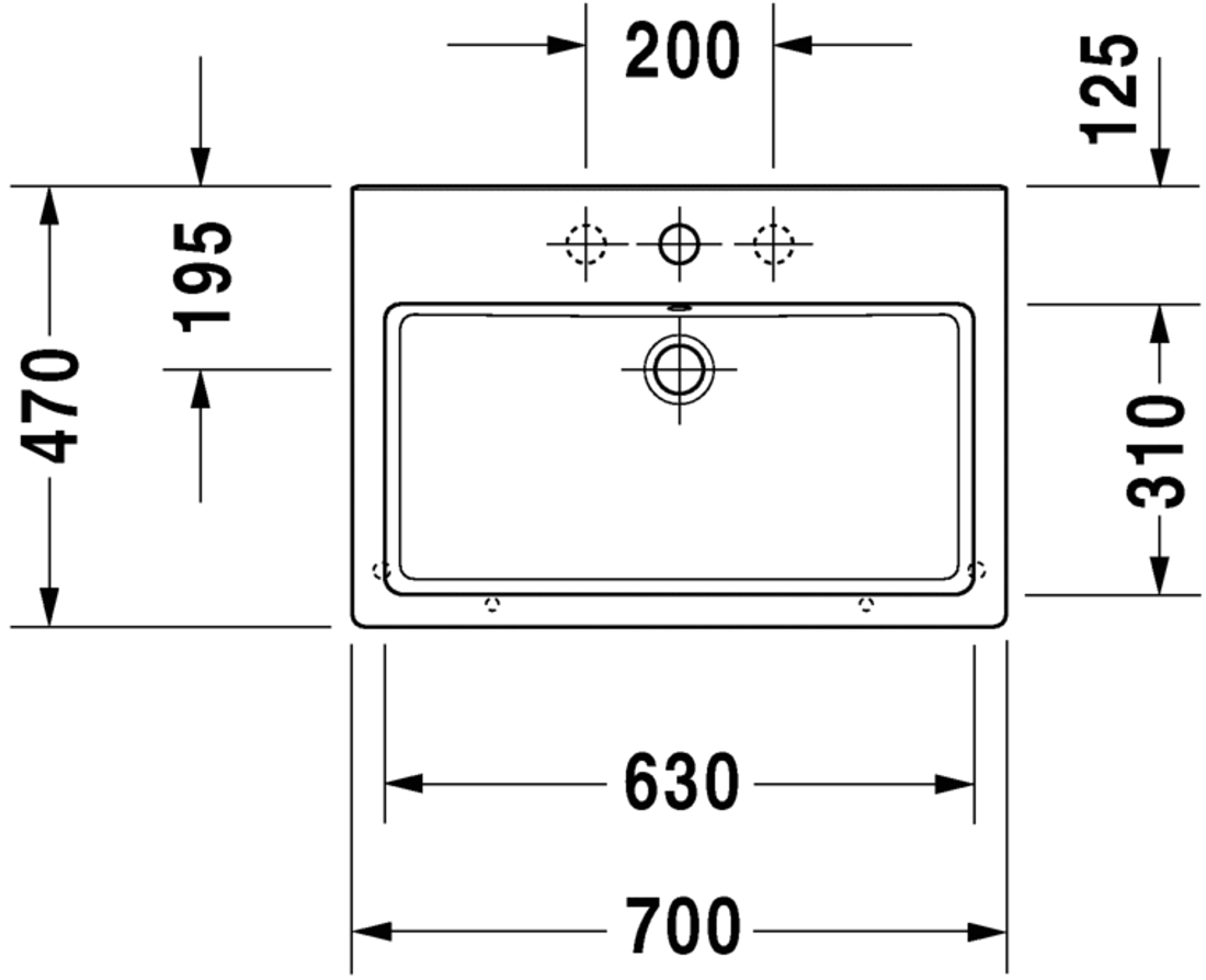 Slika od Vero Washbasin, furniture washbasin 70