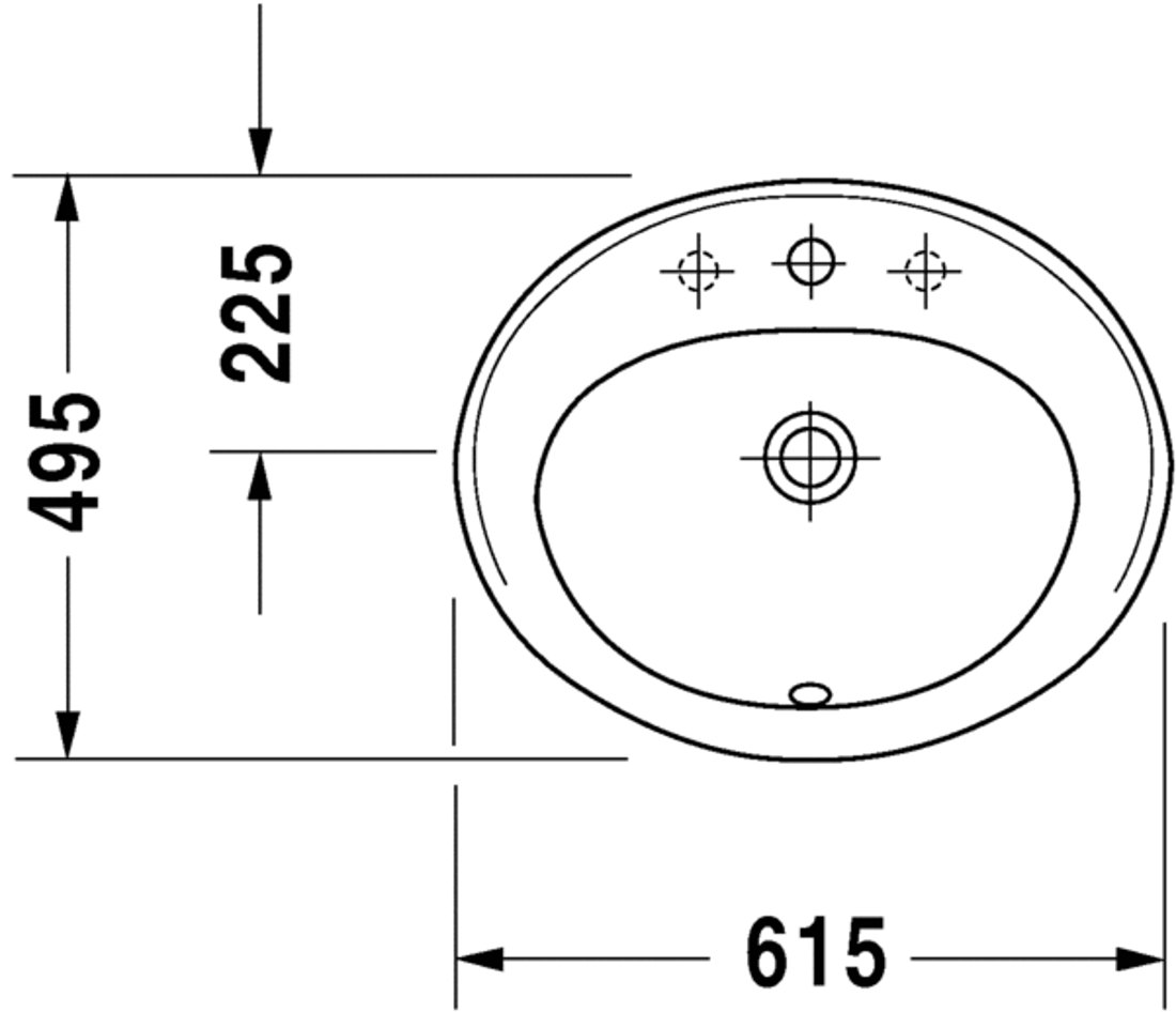 Slika od Duraplus Vanity basin 61.5
