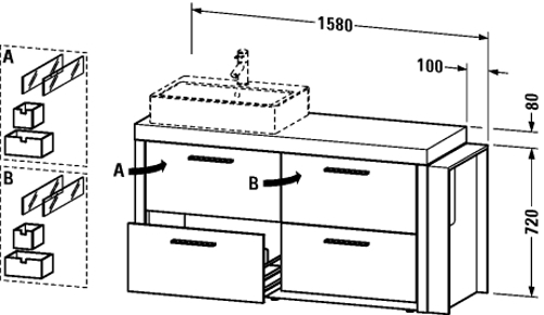Slika od 2nd floor Vanity unit floor-standing