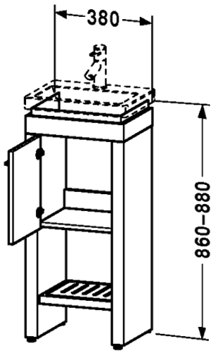 Slika od 2nd floor Vanity unit floor-standing