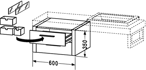 Slika od 2nd floor Low cabinet for console