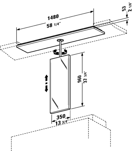 Slika od 2nd floor 35 Mirror element with lighting