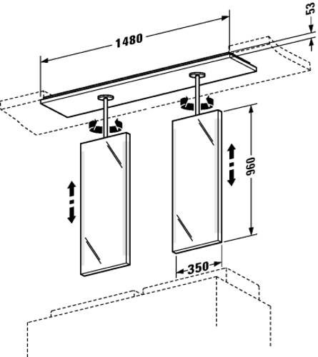 Slika od 2nd floor 35 Mirror element with lighting