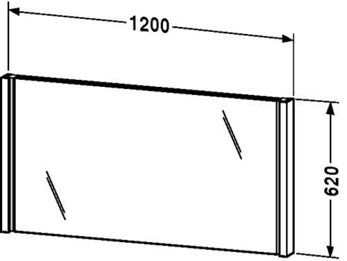 Slika od 2nd floor 120 Mirror with lighting