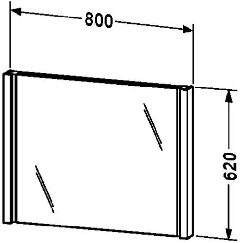 Slika od 2nd floor 80 Mirror with lighting