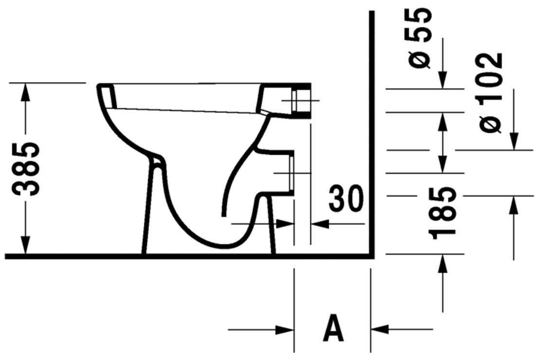 Slika od D-Code Toilet floor standing