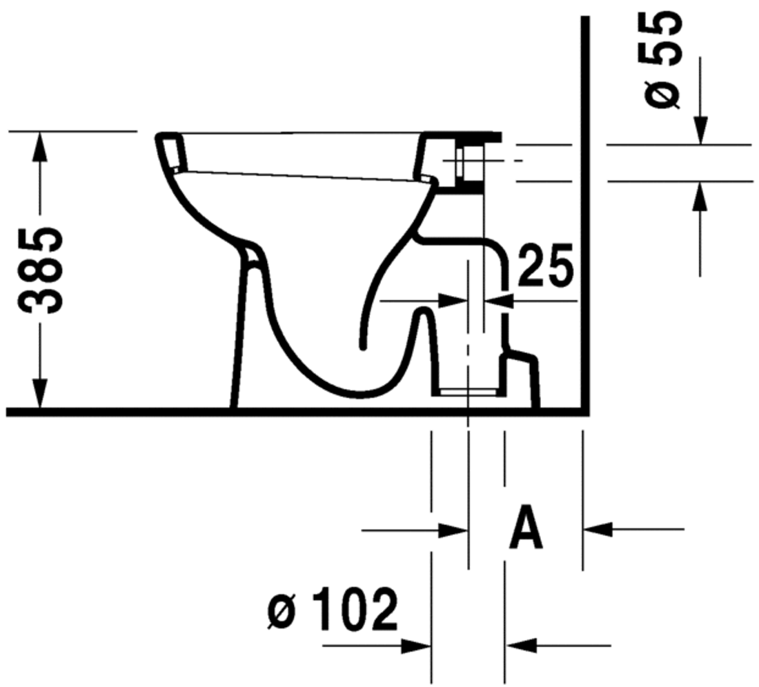 Slika od D-Code Toilet floor standing