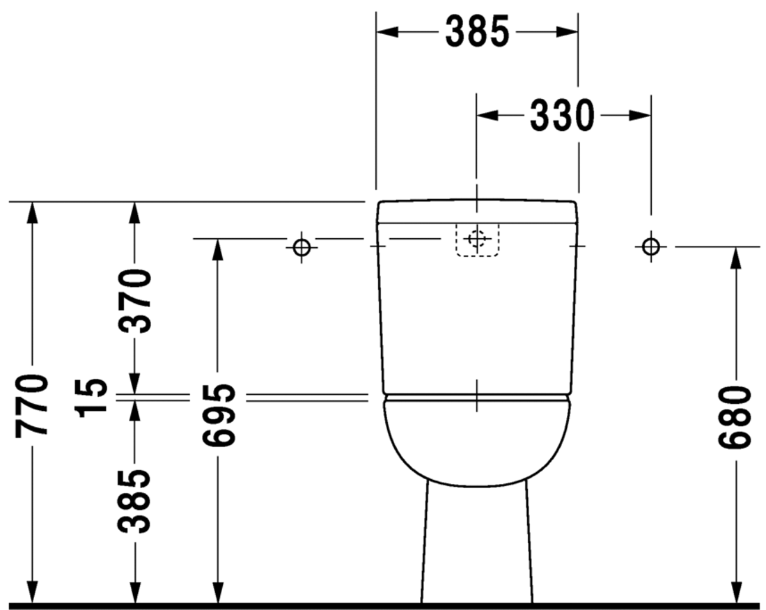 Slika od D-Code Toilet close-coupled