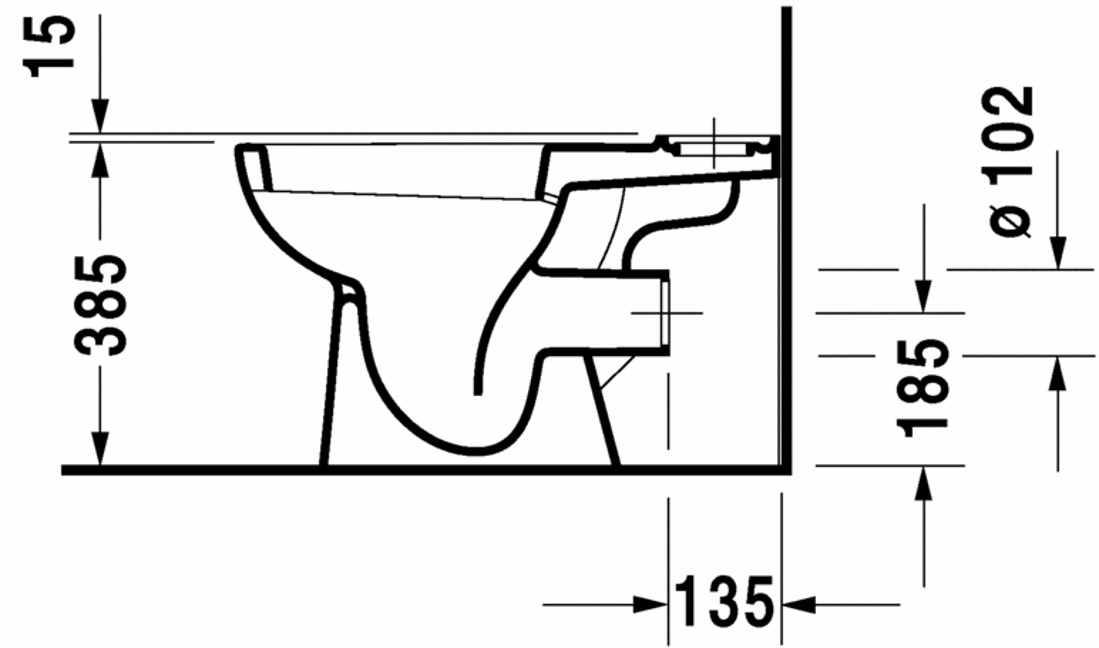 Slika od D-Code Toilet close-coupled