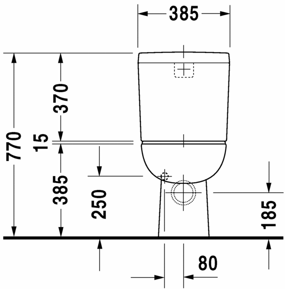 Slika od D-Code Toilet close-coupled